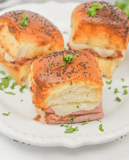 Air Fryer King's Hawaiian Ham and Cheese Sliders