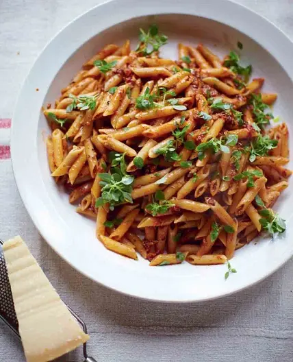 Sausage and fennel pasta with chilli and parmesan