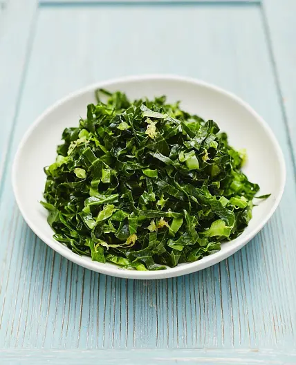 Simple lemony spring greens