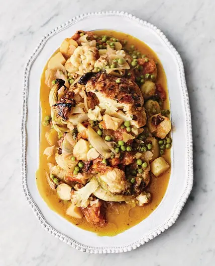 Greek-inspired cauliflower stew