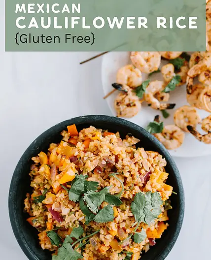 Mexican Cauliflower Rice {Gluten-Free}