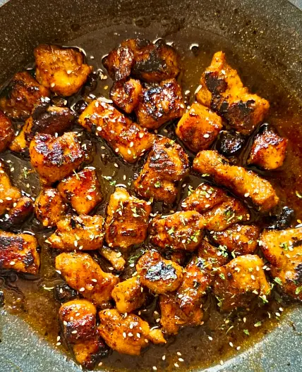EASY Honey Butter Salmon Bites Recipe