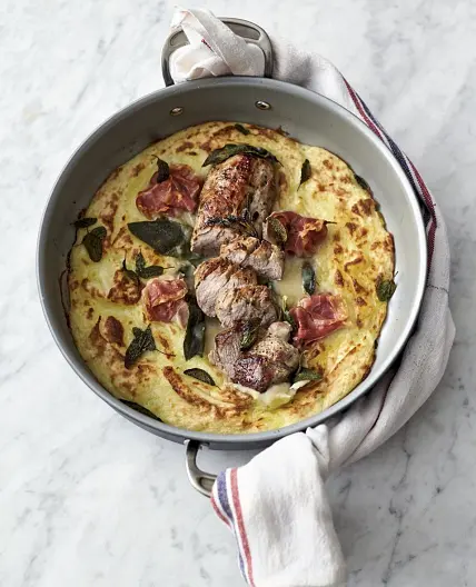 Pork & mash gratin