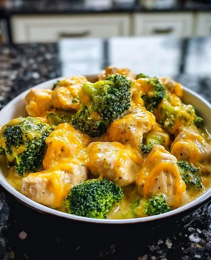 Creamy Broccoli Cheddar Chicken