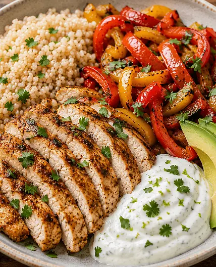 Chicken Fajita Rice Bowls