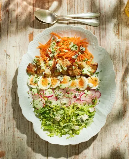Veggie Cobb-style salad