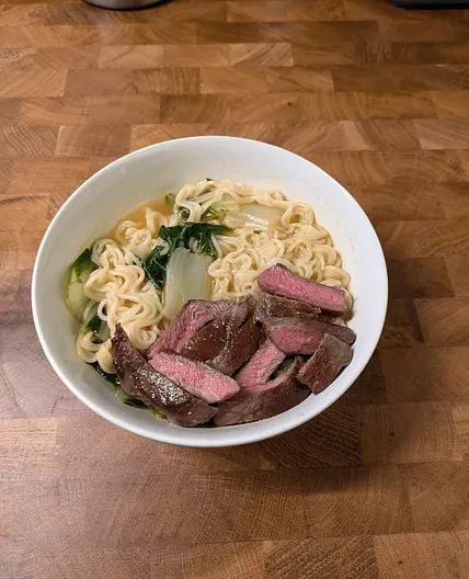 Beef ramen soup