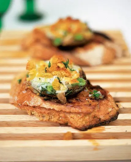 Baked mushrooms