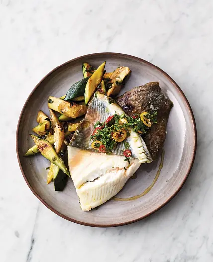 Crispy skin lemon sole