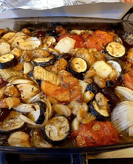 Mediterranean Slow Roasted Veggies