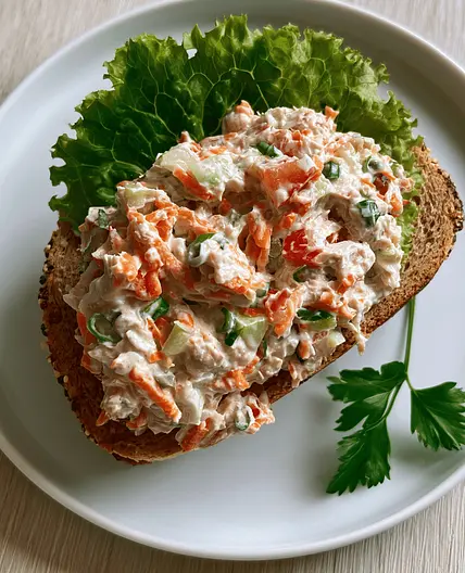 American Tuna Salad With Yogurt & Crunchy Veggies