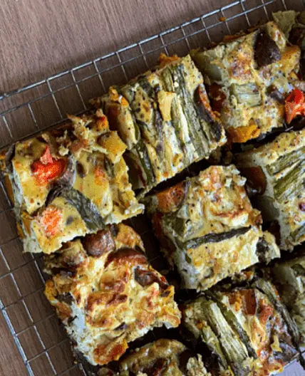 Goat’s cheese frittata