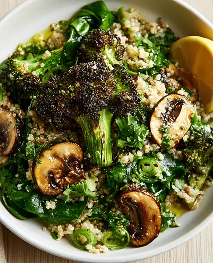 Roasted Broccoli and Quinoa Salad