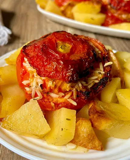Tomatoes with Rice in the Air Fryer