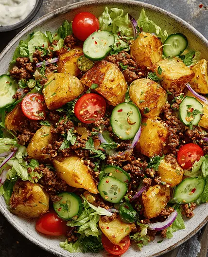 Cheeseburger Crunch Salad