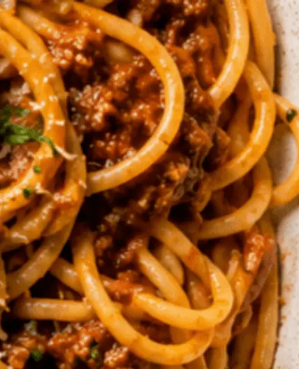 Spaghetti w/ Meat Sauce