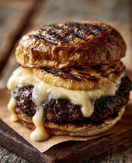 Grilled Onion Burger