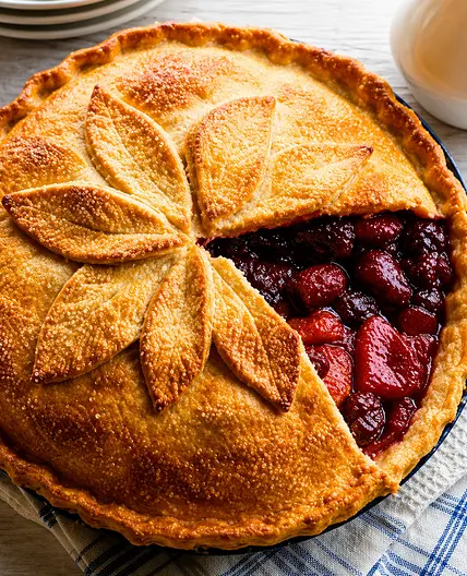 Apple and Blackberry Pie