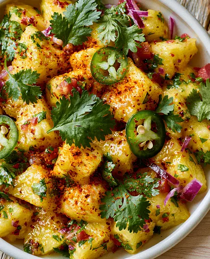 Sweet & Spicy Pineapple Salad (Ready in 15 Minutes)