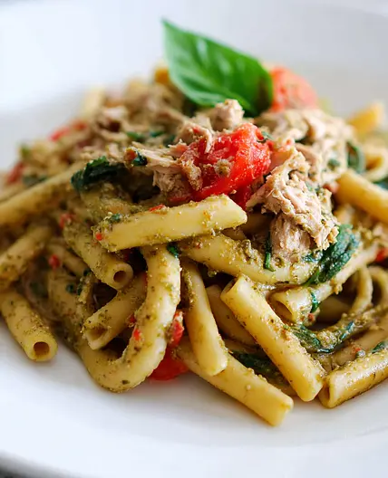Pasta with Pesto and Tuna Recipe