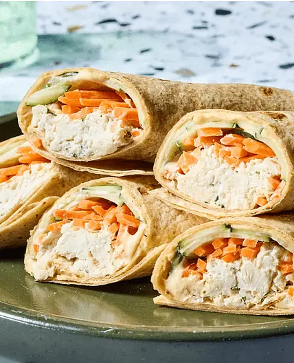 Chicken, Cucumber & Hummus Wrap