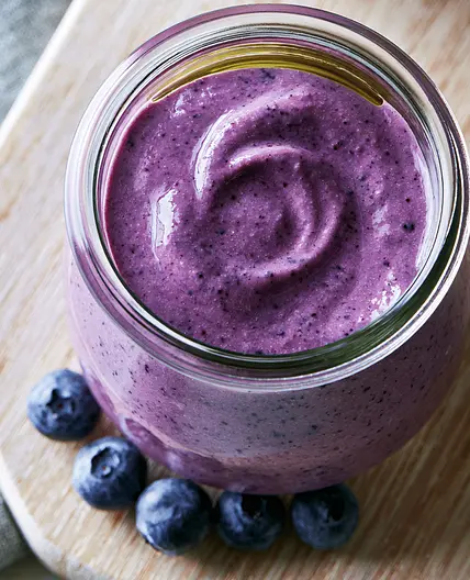 Blueberry Tahini Dressing (5 Minutes, No Cook)