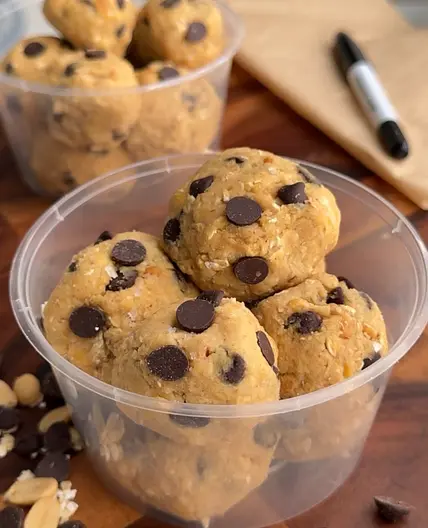 Chickpea Cookie Dough Balls