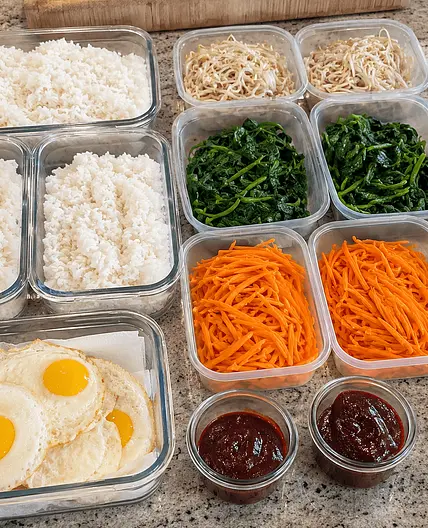 Bibimbap Meal Prep (Korean Rice Bowls)
