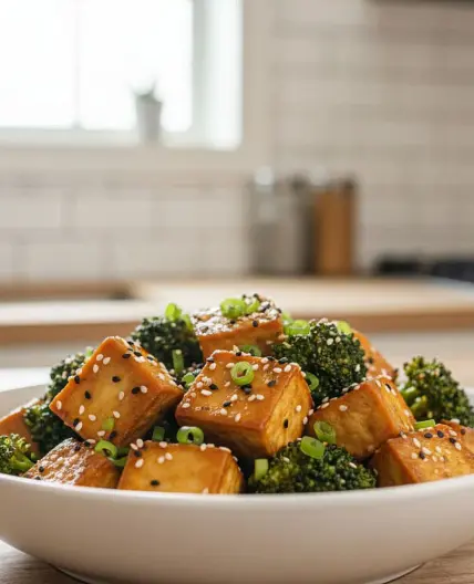 Tofu and Broccoli Stir Fry Recipe! Easy Healthy, High-Protein Dinner