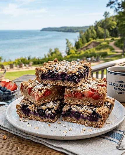 Lake Resort Soft Baked Berry Oats Breakfast Bar
