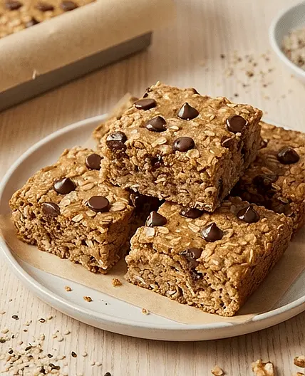 No-Added-Sugar Oat & Banana Dessert Bars