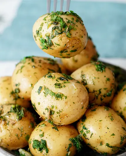 Baby Potatoes with Butter and Fresh Herbs