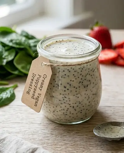 Vegan Poppyseed Dressing Recipe! Creamy, Dairy-Free & Easy