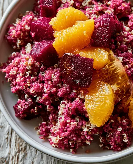 Healthy Beet and Orange Quinoa Salad