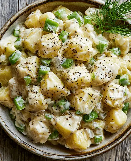 Creamy German Potato Salad with Cider Vinegar
