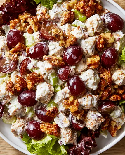 Chicken Walnut Summer Salad (Creamy & Light)