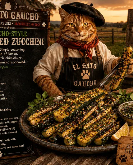 Gaucho Style Grilled Zucchini