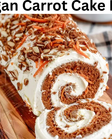 Vegan Carrot Cake Roll