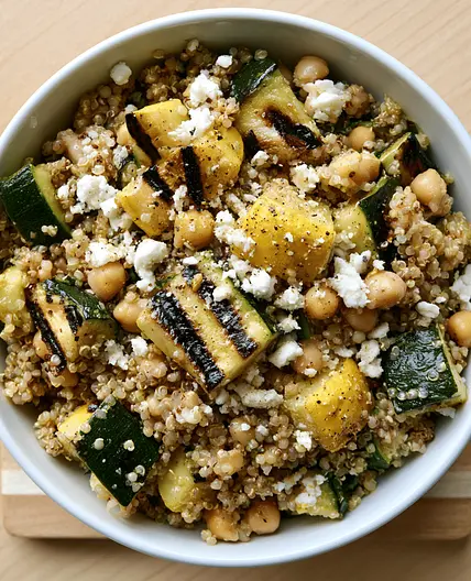 Chilled Quinoa Salad with Grilled Vegetables