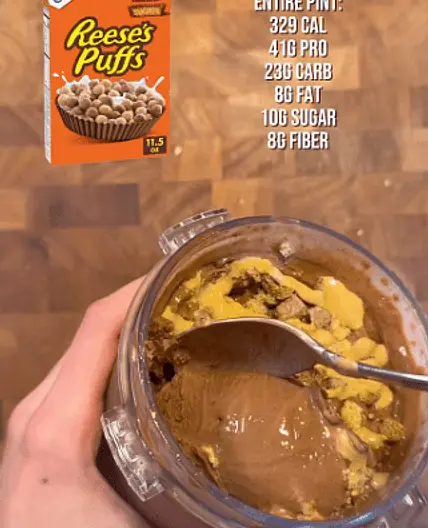 Reese's Puff Protein Creami