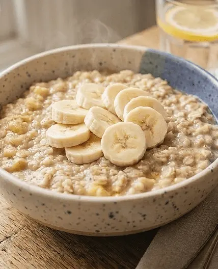 Banana-Egg Protein Oatmeal
