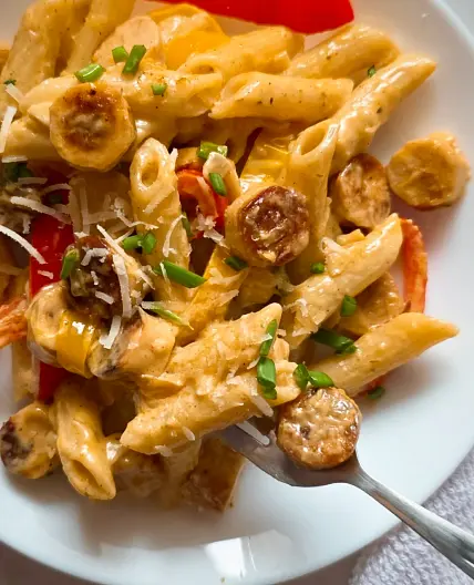 EASY Creamy Cajun Pasta Sausage Recipe