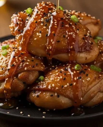 Air Fryer Honey Garlic Chicken Thighs