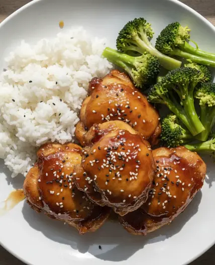 Air Fryer Teriyaki Glazed Chicken Thighs