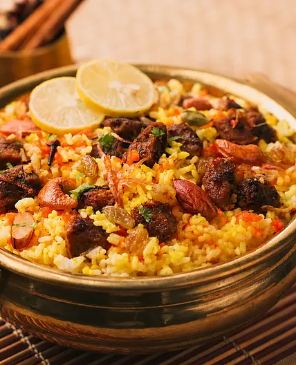 Sindhi Biryani (Spiced Meat Rice)