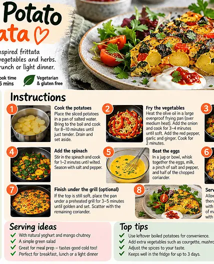 Lolo's  Bombay Potato Frittata