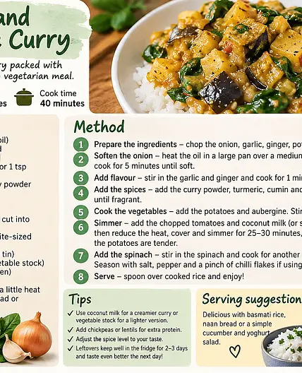 Lolo's Potato and Aubergine Curry