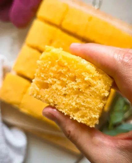 EASY Corn Bread Recipe Without Buttermilk (Best Cornbread!)