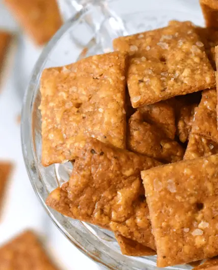 Sourdough Cheez-Its (Optional Fresh-Milled Flour)