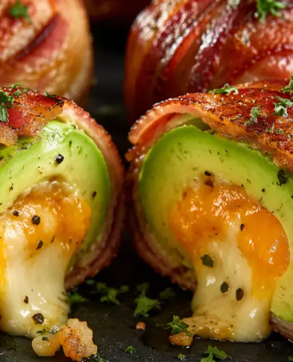 Crispy Keto Bacon Wrapped Avocado Bombs – 5 Ingredient Low Carb